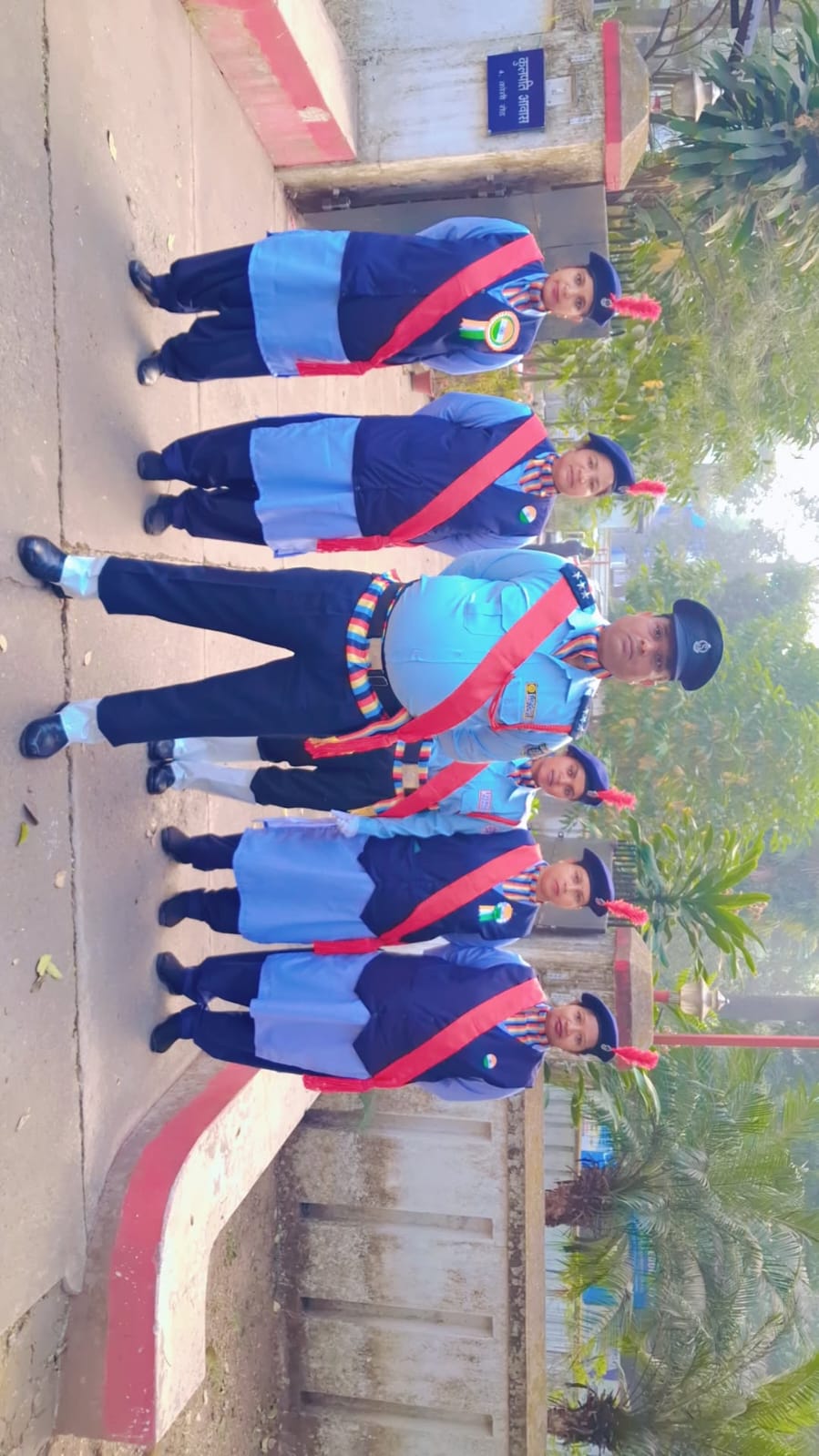 Female security guards on gate duty